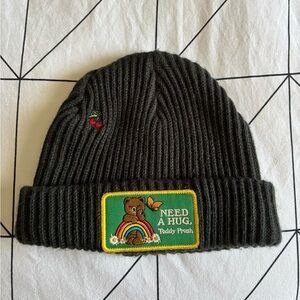 Cute Teddy Fresh Dark Green Beanie